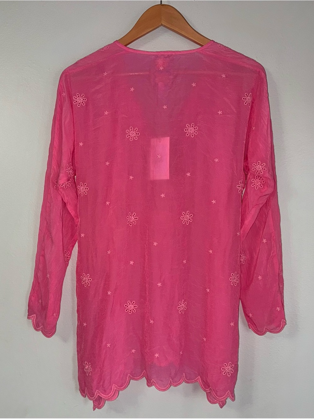 JOHNNY WAS ZOLIN DOLMAN TUNIC IN HOT PINK - Picture 4 of 8